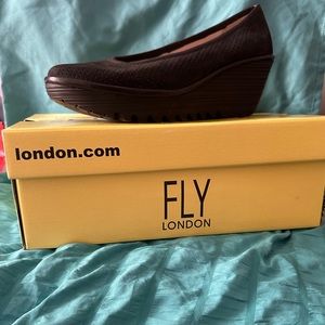 Fly London black pumps